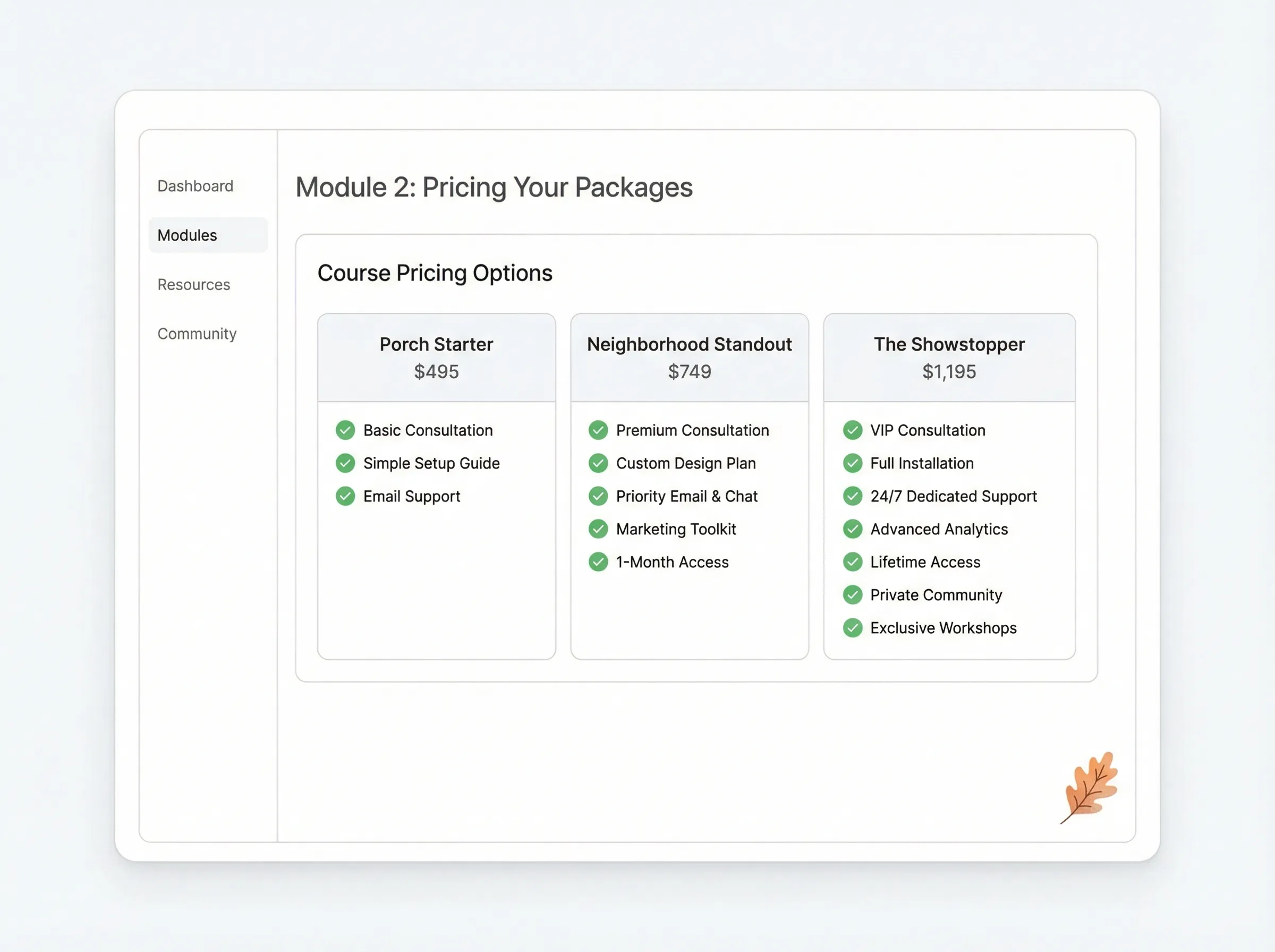 Module 2: Complete Package Pricing Guide